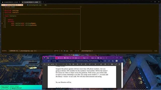 C++ coding projects and configuring nvim!