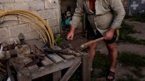 тест самодельного ножа для рыбалки и охоты