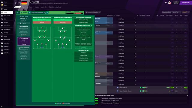 Germany Sensation Wing-Play Tactic | Germany Euro 2020 Tactic | Best FM21 Tactics смотреть онлайн