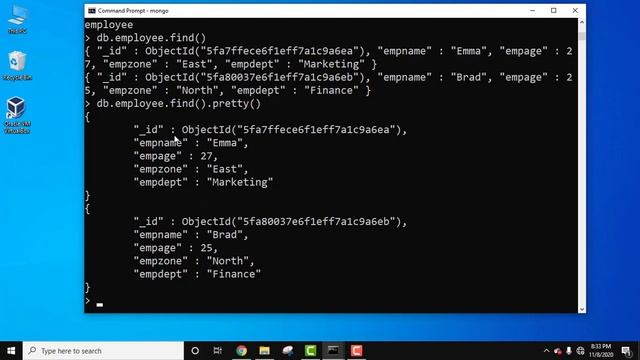 How to use pretty() method in MongoDB | MongoDB Tutorial for Beginners смотреть онлайн