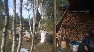 06.09.23 бульдозер едет делать плотину