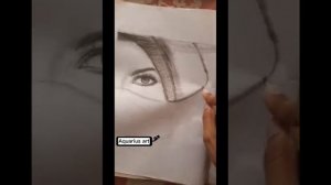 Soft Charcoal Sketch ✍| Hidden face of girl in Hijab |?