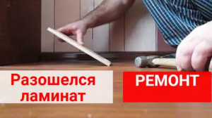 Разошелся ламинат, ремонт. Как устранить щели в ламинате на стыках, не разбирая пол.