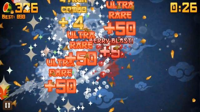 Fruit Ninja: Gameplay Walkthrough Part 4 - Amazing Score! (iOS, Android) смотреть онлайн