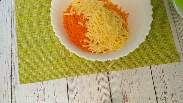 Пикантный салат за 5 минут! / Салат с морковью, ветчиной и сыром смотреть онлайн