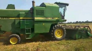 Уборка Овса комбайном JOHN DEERE 1157. Уборка 2021