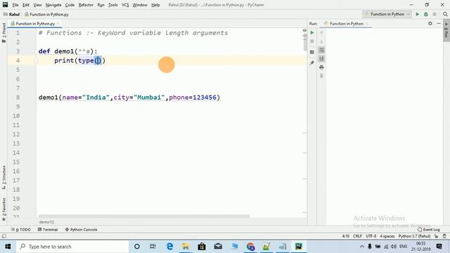 19  Python   Keyword Length arguments in Python Functions