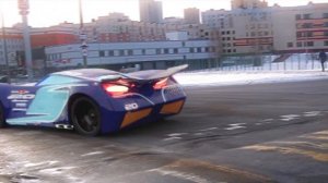 Lightning McQueen in Real Life Disney pixar Cars Drift STORM