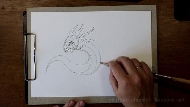 Как нарисовать дракона ЗАВИСТЬ карандашом. Легенды Дракономании. Часть 1. Построение смотреть онлайн