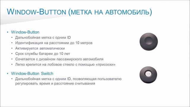 RFID метка Window Button