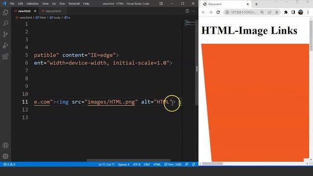 Image Link In HTML | How To Create Image Link In HTML | HTML Tutorial for Beginners | Simplicode