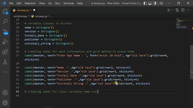 How To Create Windows Installed Apps Details Query By Python Tkinter Framework And Winapps Library