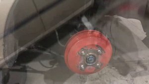 Покраска суппортов и барабанов на Hyundai Accent