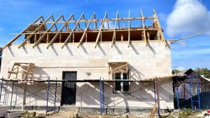 Стропильная система двускатной крыши с утеплением