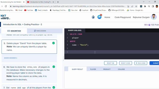 Introduction to SQL | Coding Practice - 2_Answers | SQL | NxtWave | CCBP 4.0