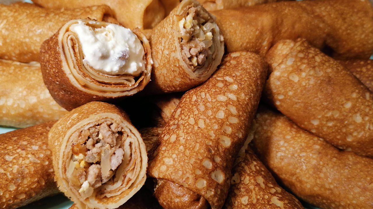 Тонкие блинчики на молоке с дырочками. Старый проверенный рецепт тонких блинчиков с мясом и творогом