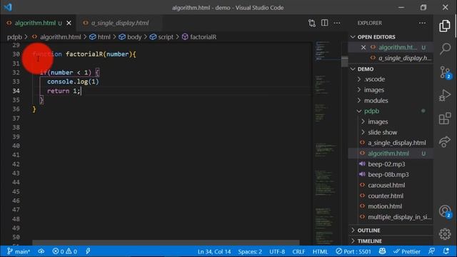 How to Understand Factorial Program in JavaScript using Recursion and for loop