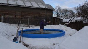 Март. Снова пришла зима! Плавание во льдах... / March. Winter has come again! Swimming in the ice..