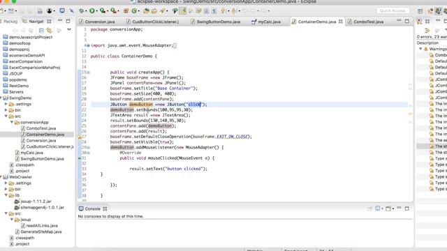 Java Swing Program Code with Output (Tutorial #11)