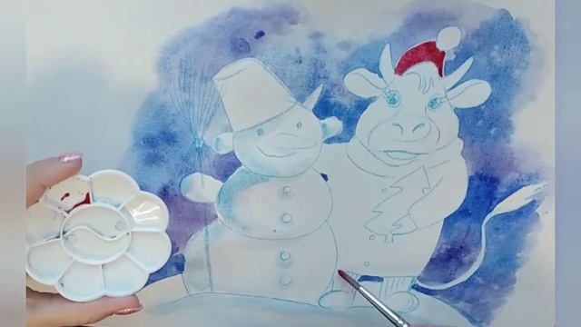 Друзья: снеговик и бычок смотреть онлайн