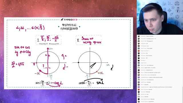 Тригонометрия. Формулы приведения смотреть онлайн