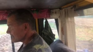 Разработка залежных земель. Трактор валит деревья. Трактор кировец!!!