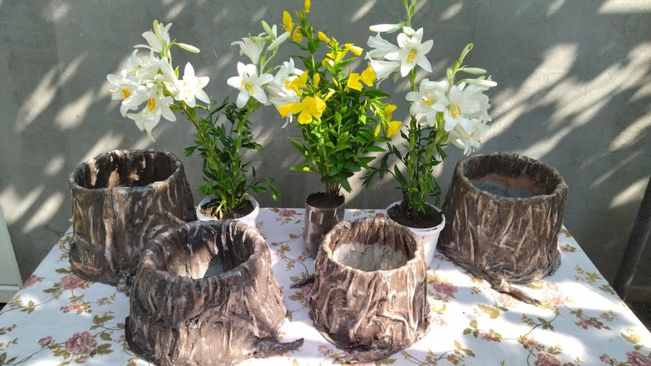 Красивое эффектное кашпо с минимальными затратами смотреть онлайн