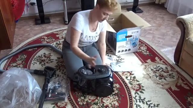 Распаковка и обзор пылесоса SAMSUNG SC18M2150SG online video cutter com смотреть онлайн