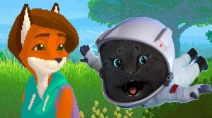 FOXTAIL #3 ЛИСА С ГОВОРЯЩИМ СУПЕР КОТОМ ИЗ КОСМОСА НАШЛИ НОРУ ПОД ДЕРЕВОМ ( ИГРА для ДЕТЕЙ )