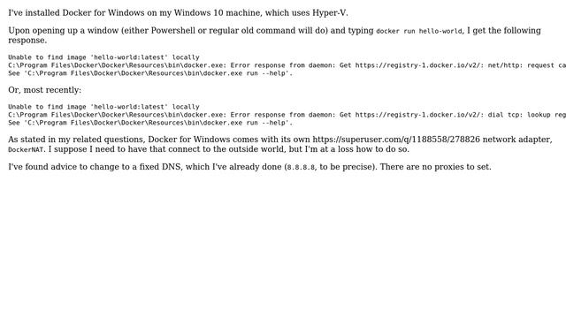 Docker for Windows unable to pull images no connection? (2 Solutions!!) смотреть онлайн