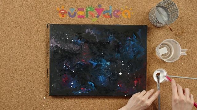 Созвездие из гирлянды - картина-ночник своими руками