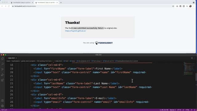 Create a Working Contact Form in HTML that emails you (w/ spam prevention too!) смотреть онлайн