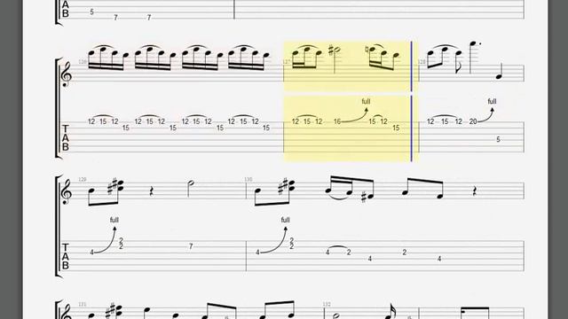 Metallica Through The Never Kirk solo tablature смотреть онлайн