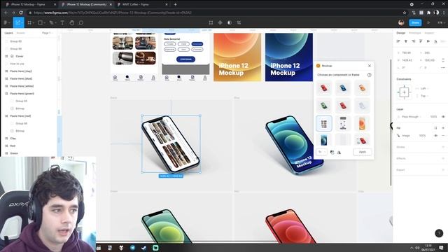 MOCKUPS de Interface no FIGMA para colocar no Portfólio de UXUI