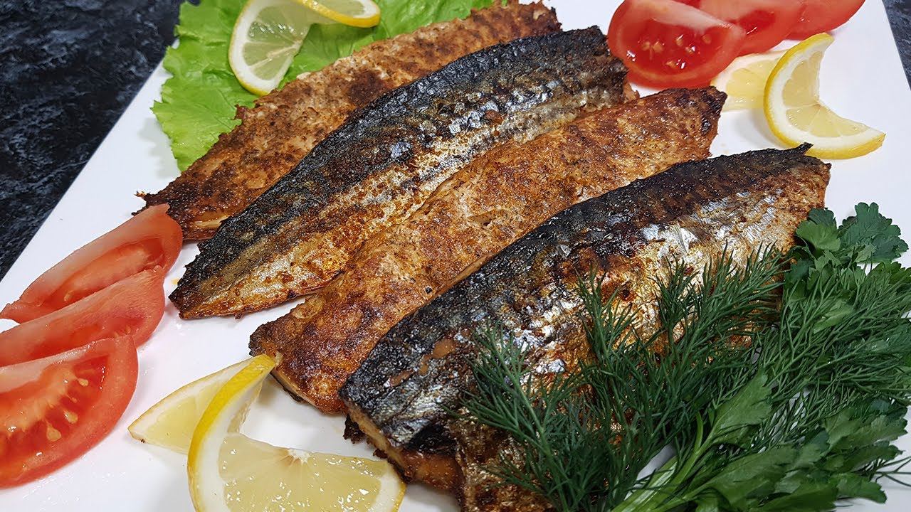 Скумбрия запеченная в духовке.Ну, Очень вкусная! смотреть онлайн