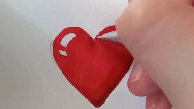 Рисую сердечко #рекомендации #рисование #асмр #арт #asmr #сердце #сердечно