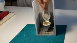 How To Make a Snake In The Toilet Diorama / Polymer Clay / Epoxy resin