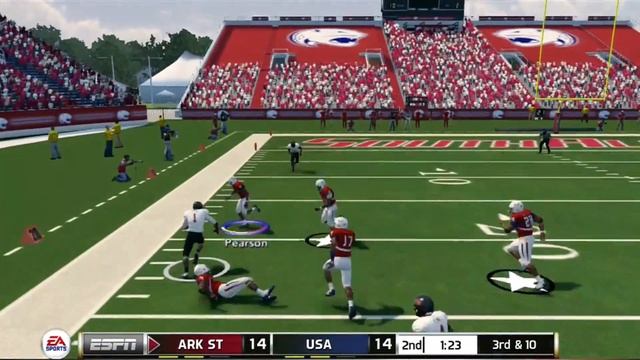 NCAA Football 14 | University of South Alabama Dynasty - Game 8 смотреть онлайн
