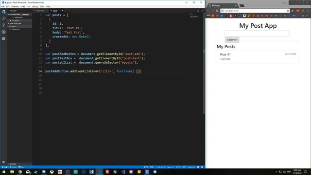 Javascript From Scratch - Part 4 - Event Listeners & Pseudocode