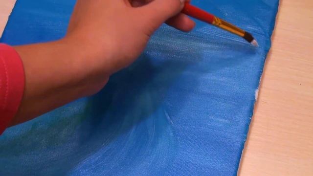 Синие горы| Акриловая живопись| Учебник рисования для начинающих смотреть онлайн