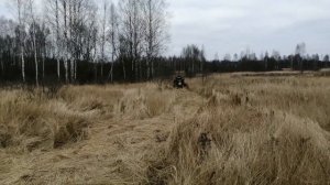 Нева мб 2к вывоз дров на прицепе. Старичку 20 лет.