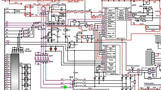 Работа преобразователя в электрических схемах электропоезда