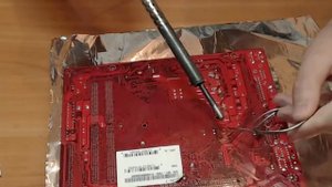 Как выпаять разъем питания на материнской плате PC