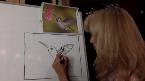 Draw A Happy Hummingbird