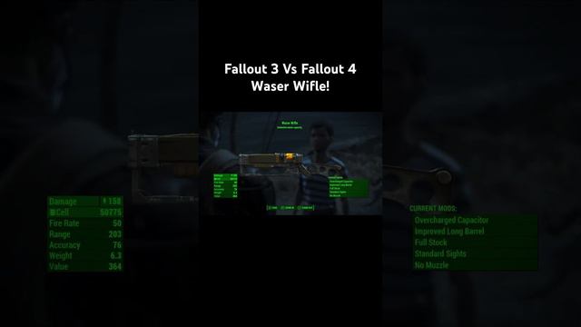 Fallout 3 Vs Fallout 4 Waser Wifle!