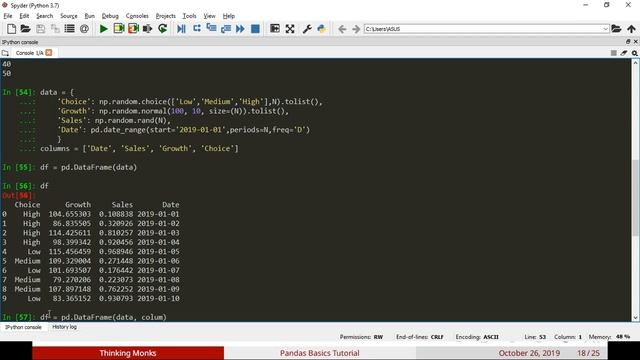 Pandas Basics - Iterations