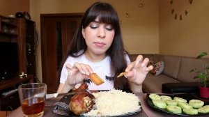 ИНДЕЙКА В ЧЕСНОЧНОМ СОУСЕ/БРЕКЕТЫ—МОЯ ИСТОРИЯ #AskFatima #mukbang