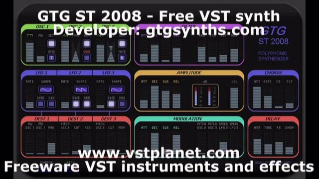 GTG ST 2008 - Free VST synth - vstplanet.com смотреть онлайн