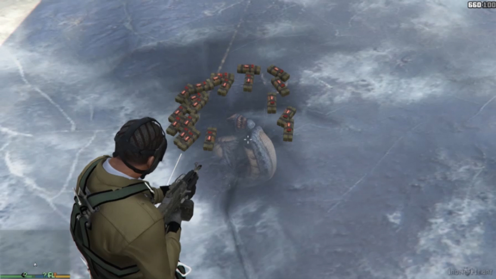 ВЫКОЛУПЫВАЕМ ПРИШЕЛЬЦА изо ЛЬДА ЛЮДЕНДОРФА ► GTA 5 (60 fps)