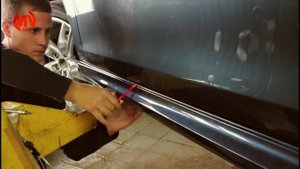Tuning VW Golf VI. Side Skirts R-Line Style. Установка порогов.